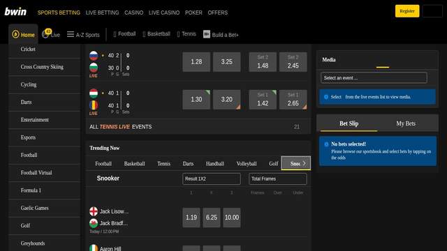 Bwin casino screenshot